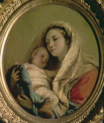 Madonna with Sleeping Child, 1780s by Giovanni Domenico Tiepolo